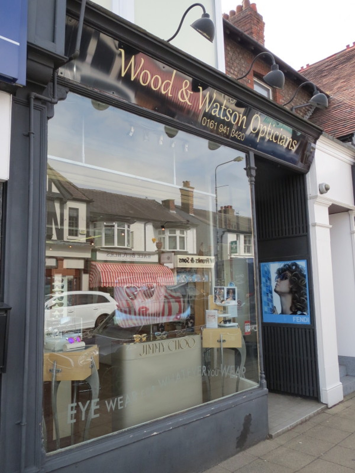 Wood and Watson opticians in Hale Village